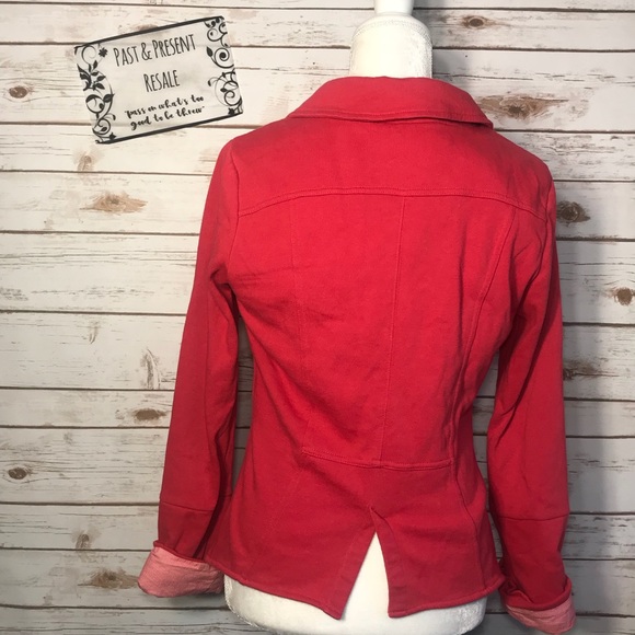 Hurley Women's‎ Pink Button Jacket Size Medium - Picture 6 of 8